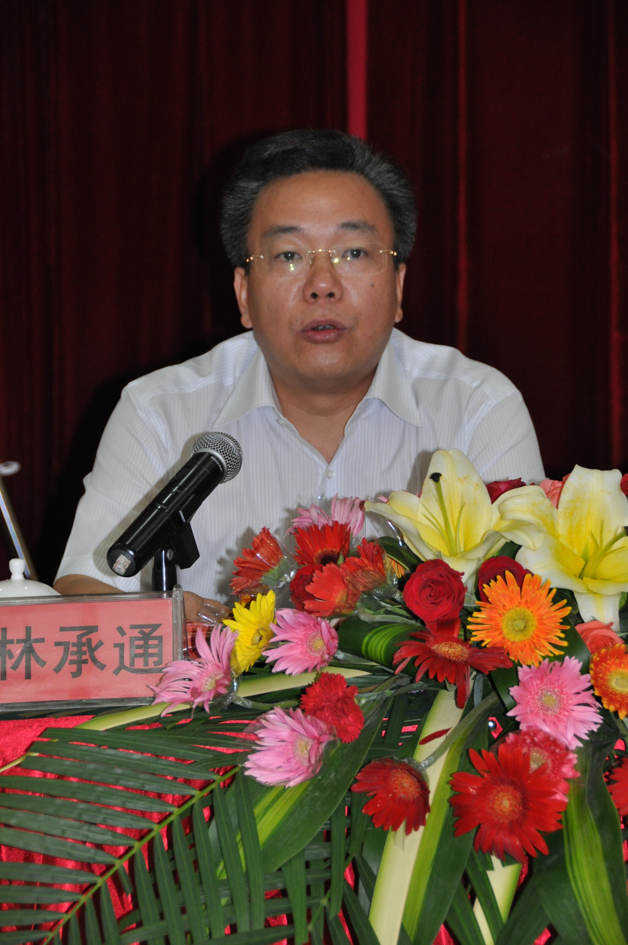 全体会议召开  市委常委,组织部长林承通出席区委八届一次全体会议,并